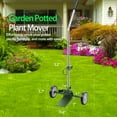thumbnail image 3 of Potted Plant Mover Dolly with Flat-Free Rubber Wheels, Garden Pot Mover with Adjustable Grip, Max 200 Lbs Capacity, Plant Dolly Caddy Steel Baseplate Ergonomic Design for Carrying Heavy Pots, 3 of 9