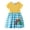 Yellow, variant on XBASW Toddler Kids Baby Casual Dress Soft Rainbow Printing Dresses for Girls Summer Short Sleeve Sundress 1-7years Old