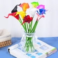thumbnail image 2 of OUSITAID Artificial Flower Vase Decoration Elegant Fancy Calla Shape Artificial Plant, 2 of 4