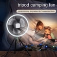 thumbnail image 3 of Ventilador de Camping de 10000 MAh, Circulador de Aire Portátil de Escritorio Recargable, Ventilador Eléctrico de Techo Inalámbrico con Trípode Eléctrico, 3 of 5