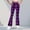 Purple, variant on OGLCCG Teens Girls Plaid Flare Leggings High Waist Soft Thermal Fleece Lined Athletic Yoga Pants Casual Winter Warm Bell Bottoms 5-16 Years