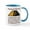 White/Blue Inside, variant on CafePress - Hammered Dulcimer Mugs - 11 oz Ceramic Mug - Novelty Coffee Tea Cup