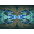 thumbnail image 1 of Ahgly Company Indoor Rectangle Patterned Deep-Sea Green Area Rugs, 2' x 5', 1 of 6