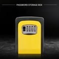 thumbnail image 4 of Key Lock Box Wall Mounted for Outside, Resettable 4 Digit Combination Waterproof Lockbox, Sturdy and Durable Lock Box for House, Key Safe Storage Security Lock Box for Home, Office, Garage (Yellow), 4 of 4