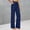 Navy plus size wide leg trousers a1, variant on Cagogo Women's Plus Size Wide Leg High Waisted Trousers with Pockets Casual Loose Long Pants Beach Work Lounge Trousers Fashion Beachwear Clothes, Coffee M