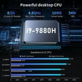 thumbnail image 2 of Mini PC, Kinupute Desktop Computer with Core i9-9880H, TPM2.0, Windows 11 Pro, 32G DDR4, 1T PCIE3.0 NVME SSD, DP/HDMI/USB-C Port, 4K@60Hz, 2x2.5G RJ45 LAN, WiFi 6E/BT5.3, Support 4G Module, HTPC, 2 of 17