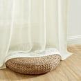 thumbnail image 5 of THD Lynda Faux Linen Textured Semi Sheer Window Rod Pocket Thick Curtains Drapery Panels, Pair, 5 of 5