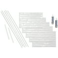 thumbnail image 1 of FASÄDE Vista Decorative Vinyl Backsplash 15 sq ft Kit in Gloss White, 1 of 6