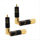 thumbnail image 1 of 4 Piezas WBT-0150 Adaptador de Enchufe Conector de Alta Fidelidad Conector Terminal de Enchufe de Audio Cobre Chapado en con Bloqueo de Tornillo, 1 of 5