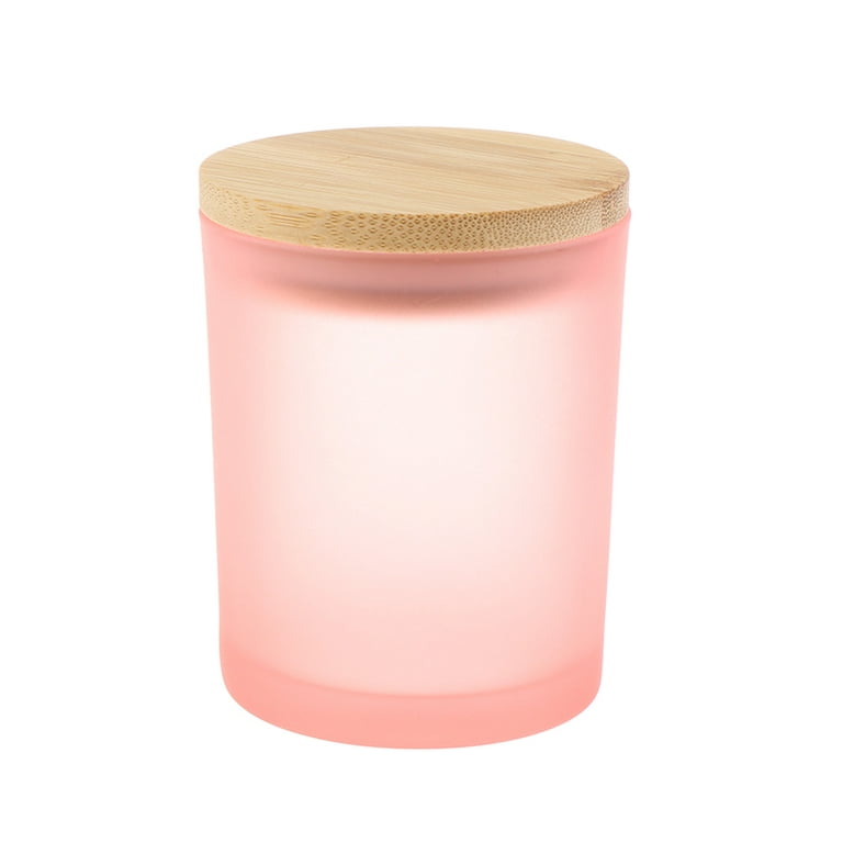 200ml Candle Holder Glass Containers Candle Cup With Bamboo Lid