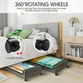 thumbnail image 3 of Delamu 2 Pack Under Bed Storage Containers with Wheels, Gray, 3 of 7