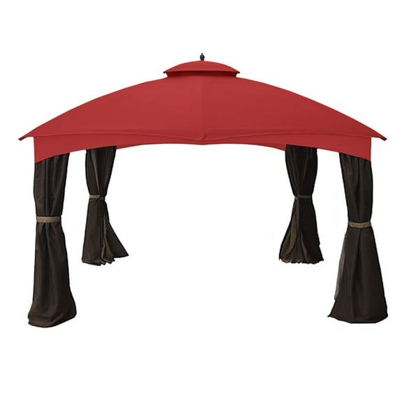 Garden Winds Replacement Canopy Top Cover for the Allen Roth 10 x 12 Gazebo - Cinnabar
