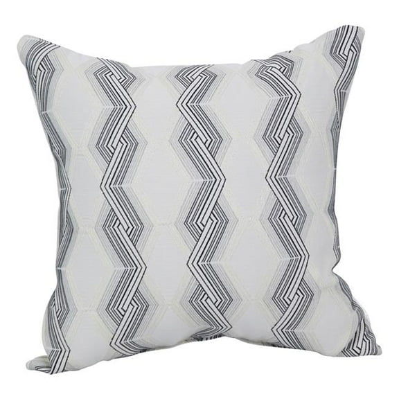 Blazing Needles 9910-S1-ID-133 17 in. Jacquard Throw Pillows with Inserts, Zae Granit