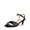 BLACK-NUBUCK, variant on Women's Kitten Heels Open Round Toe Comfortable Strappy Heels for Dressy Wedding Party Evening Sandals