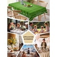 thumbnail image 5 of Rugby Sport Table Cloth, American Football Field Stadium Waterproof Tablecloth for Rectangle Tables, Reusable Washable Fabric Table Cover for Restaurant Kitchen Dining Tables 54"x108", 5 of 6