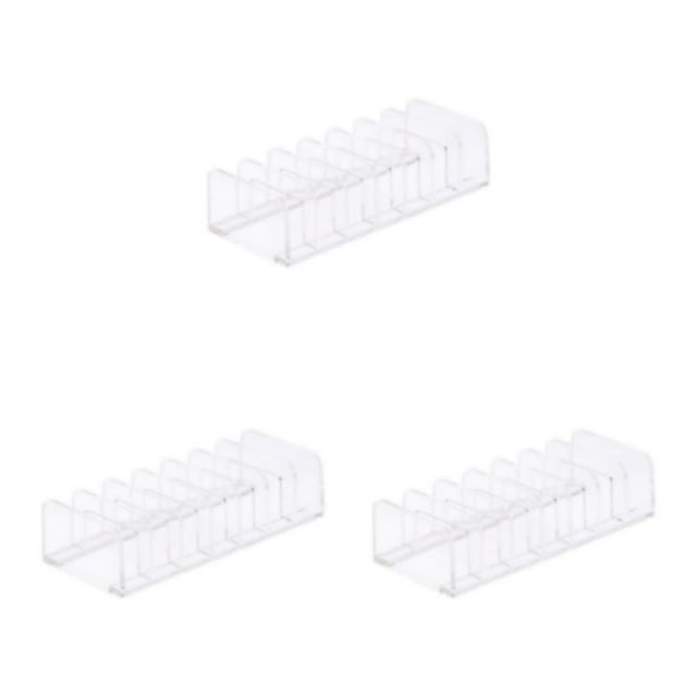 Decodeary Makeup Organizer Eyeshadow Palettes Holder for Acrylic Vanity Countertops Style A 3Set