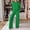 Green, variant on Women's New Casual V Neck Long Sleeved Loose Top Wide Leg Pants Two Piece Set Dressy Pant Suits for A Wedding Petite Size Romper plus Size Ladies Formal Pant Suits Petite Pant Suits for Women Dressy