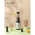 thumbnail image 3 of Masticating Juicer Machines, Cold Press juicer Machine Compact & Small Size, Juice Extractor, Nutrient and Vitamin Dense, BPA-Free Tritan, Easy to Clean (Silver), 3 of 6