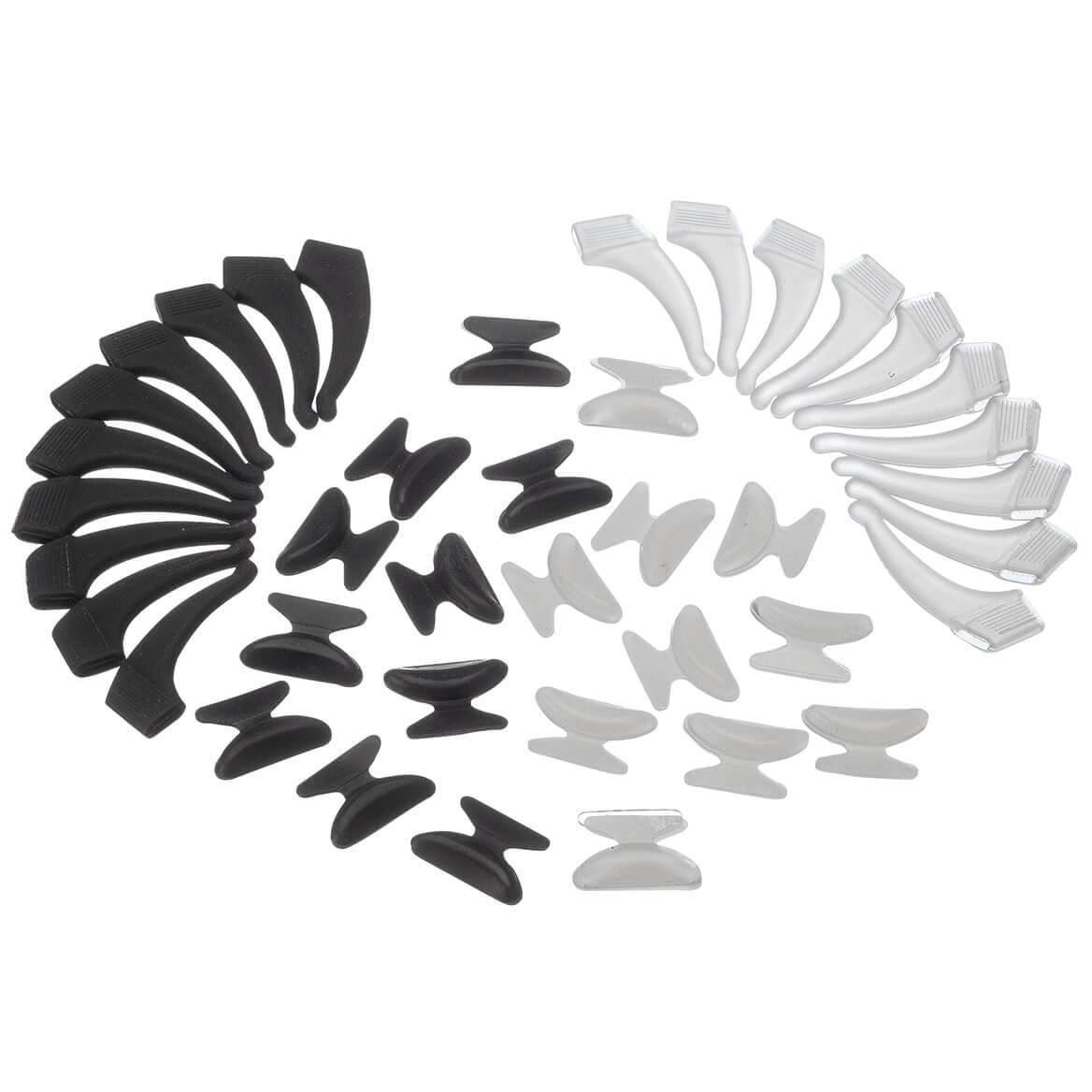 20 Pair Eyeglass Silicone Nose Pads and Hook Grips