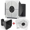thumbnail image 2 of 14 X 14cm Target Stand + 100 Targets Air Pellet Trap Airsoft Rifle Black Funnel Banmo, 2 of 4
