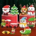 thumbnail image 2 of Santa Claus Design Building Blocks Set, 2025 New Christmas Building Blocks Theme Ornaments, Christmas Stocking Stuffers Gifts, Xmas New Year Birthday Gifts (12 Set), 2 of 10