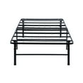 thumbnail image 2 of Benjara Adel King Size Low Profile Bed Foldable Metal Frame, Black, 2 of 2