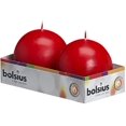 thumbnail image 1 of Bolsius Lot de 2 Bougies Boules Rouges 2,75 Po (70 mm), 1 of 8