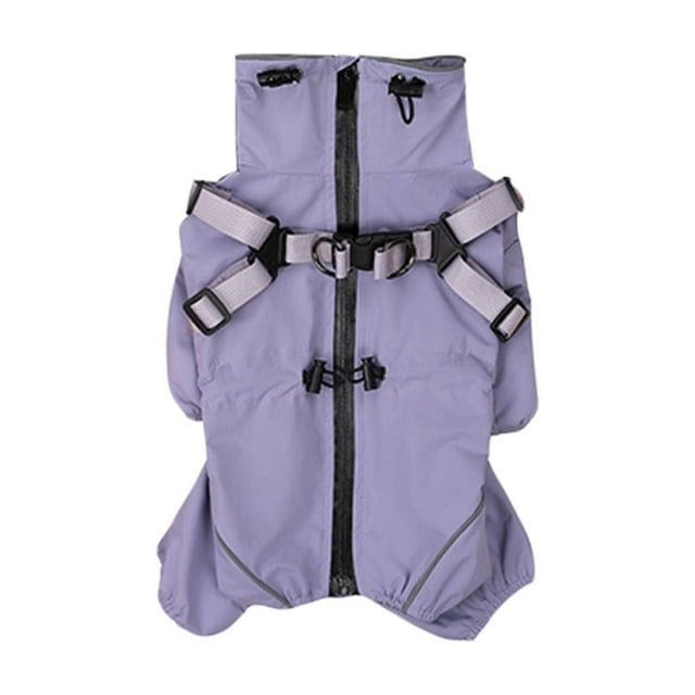 Winter Windproof Trench Coat for Dogs Four Legged Warm Pet Jacket Polyester Material Fashionable Cold Weather Apparel for All Breeds
