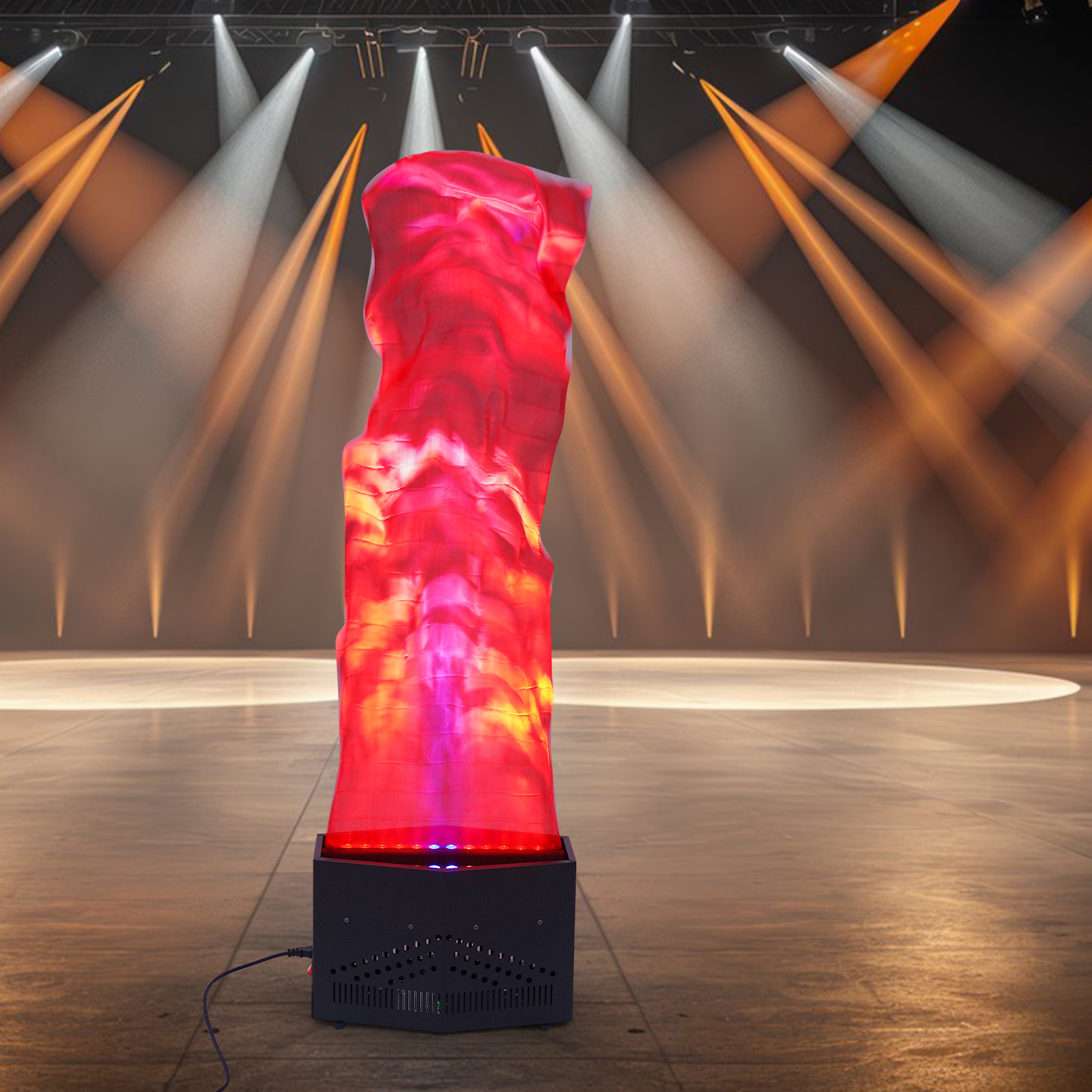 Peakora 24 LED Red + Blue Fake Flame Light Stage Show Fire Flame Lighting Disco