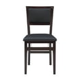 thumbnail image 6 of Linon Kristle Indoor Folding Dining Chair, Set of 2, Espresso/Dark Brown, 6 of 12