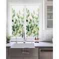 thumbnail image 2 of Window Privacy Film Eucalyptus Botanical Green Stained Glass Window Film Decorative Sun Block Window Cover Spring Blooms Leaves Window Clings Static Adhesive Sticker for Bathroom 19.6"x39.3", 2 of 7