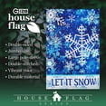 thumbnail image 3 of G128-28"x40" Large Christmas Flag for Porch Outside | Double-Sided For Outdoor Let it Snowflakes, 3 of 9