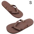 thumbnail image 1 of Worallymy 1 par de chanclas para mujer verano playa piscina fiesta antideslizante zapatilla niña punta abierta sandalia plana marrón Worallymy JD735802908, 1 of 6