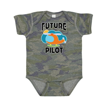 

Inktastic Future Pilot Helicopter Gift Baby Boy or Baby Girl Bodysuit