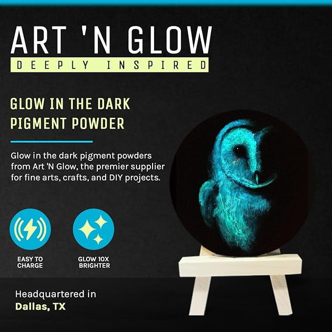 Glow in The Dark Pigment Powder - Neutral and Fluorescent Color for Art Painting, Fine Art, Nail Art Paint, and DIY Crafts - Non-Toxic,Long Lasting 10+ Color Options - Fluorescent Orange - (120 Grams)