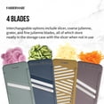 thumbnail image 4 of Farberware Professional 4-Blade Compact Slicer and Grater Set with Storage Case, 4 of 12