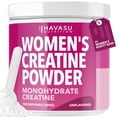 thumbnail image 1 of Creatina HAVASU NUTRITION Monohidratada Micronizada para Mujeres, Sin Sabor, Vegana, 100 Porciones, Apoyo para Entrenamiento y Recuperación, 300 g, 1 of 9