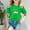 Green, variant on Kids Clothes for Girls Purple Printed Short Sleeve Shirts for Girls Casual Little Girls Summer Clothes Girls Clothing Size 6-7 Years