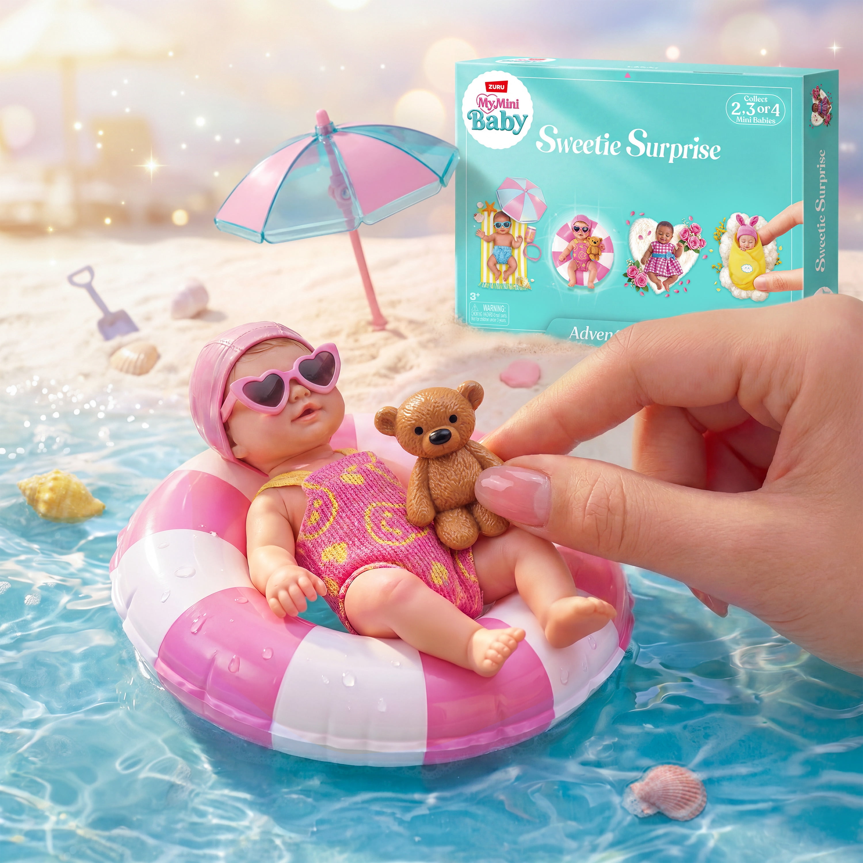 My Mini Baby Advent Calendar by ZURU - 2 Exclusive Dolls & 20+ Collectible Accessories. A Festive Miniatures Countdown Set for Girls & Doll Collectors