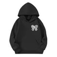 thumbnail image 4 of YunPes Bow Pullover Hoodies for Teen Girls Graphic Hooded Sweatshirt Preppy Trendy Aesthetic Print Oversized Sweatshirts Casual Tops, 4 of 8