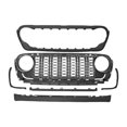 thumbnail image 1 of funtasica Front Grill Bumper Mesh Grille for JL 2018-2024 Accessory without Camera Hole, 1 of 9