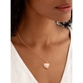 thumbnail image 3 of U7 Stripe Locket Necklace Rose Gold Plated Heart Pendant for Women Daughter Mother's Day Valentine Personalized Memorial Gift Custom Love Heart Necklaces, 3 of 8