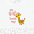 thumbnail image 4 of Inktastic My Gigi Loves Me Cute Giraffe Girls Baby Dress, 4 of 5