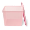 thumbnail image 6 of Mainstays Kids Large Plastic Storage Bin with Lid, Pink, 6 of 7