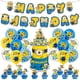 thumbnail image 2 of Decoración de fiesta de cumpleaños con temática de Minions para niños, juego de fondo de globo con elevación de bandera de una sola vez, Programa de decoración, nuevo, 2024, 2 of 5