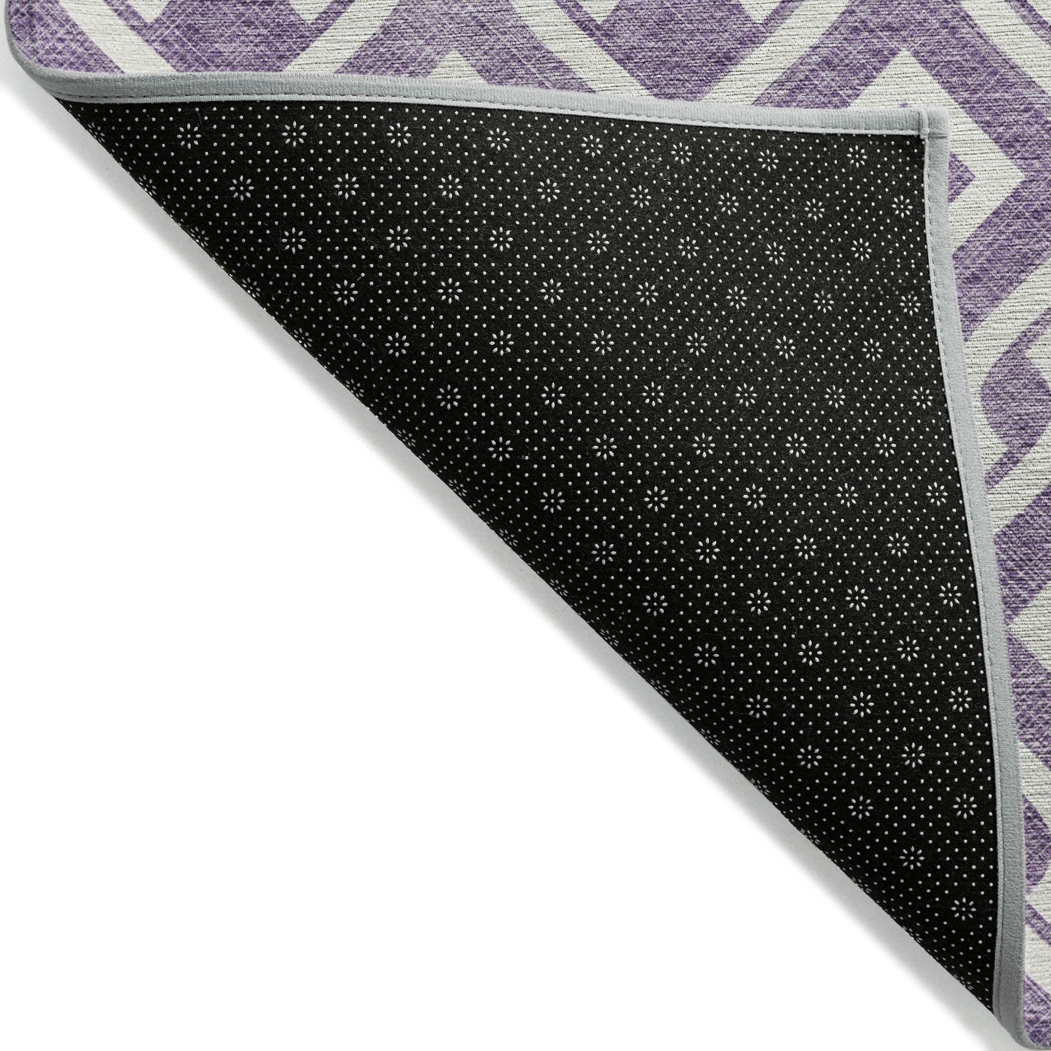 Addison Rugs Chantille Indoor/Outdoor Transitional Geometric Purple Washable Rectangle Rug, 2'6" x 3'10"