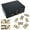 Black, variant on WE Games Double 6 Dominoes - Ivory Tiles, Wooden Box, Family Game Night