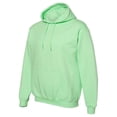 thumbnail image 2 of Gildan Mens Heavy Blend Hooded Sweatshirt, 2XL, Mint Green, 2 of 10