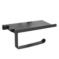 thumbnail image 3 of Lishi Black Wall Mounted Paper Towel Holder with Tissue Storage Shelf for Bathroom Toilet, 3 of 17