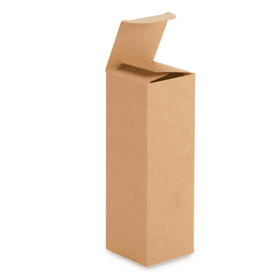 Brown Kraft Paper Gift Box 2 x 2 x 6 Inches